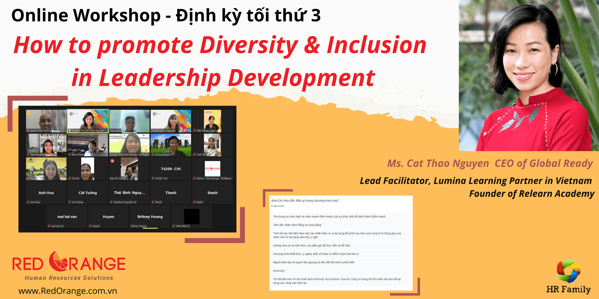 Recap Online Workshop 23/08: How to promote Diversity & Inclusion  in leadership development?