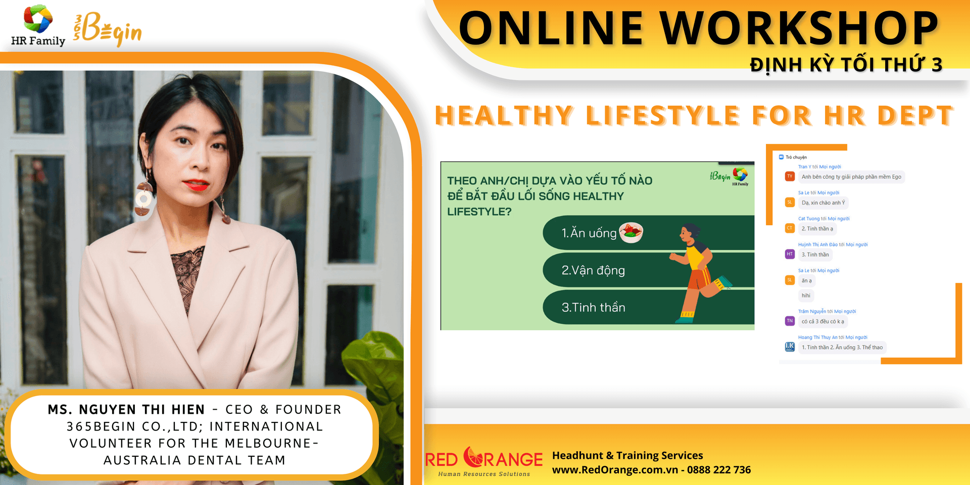 Recap Online Workshop 27/09: Healthy Lifestyle for HR Dept 