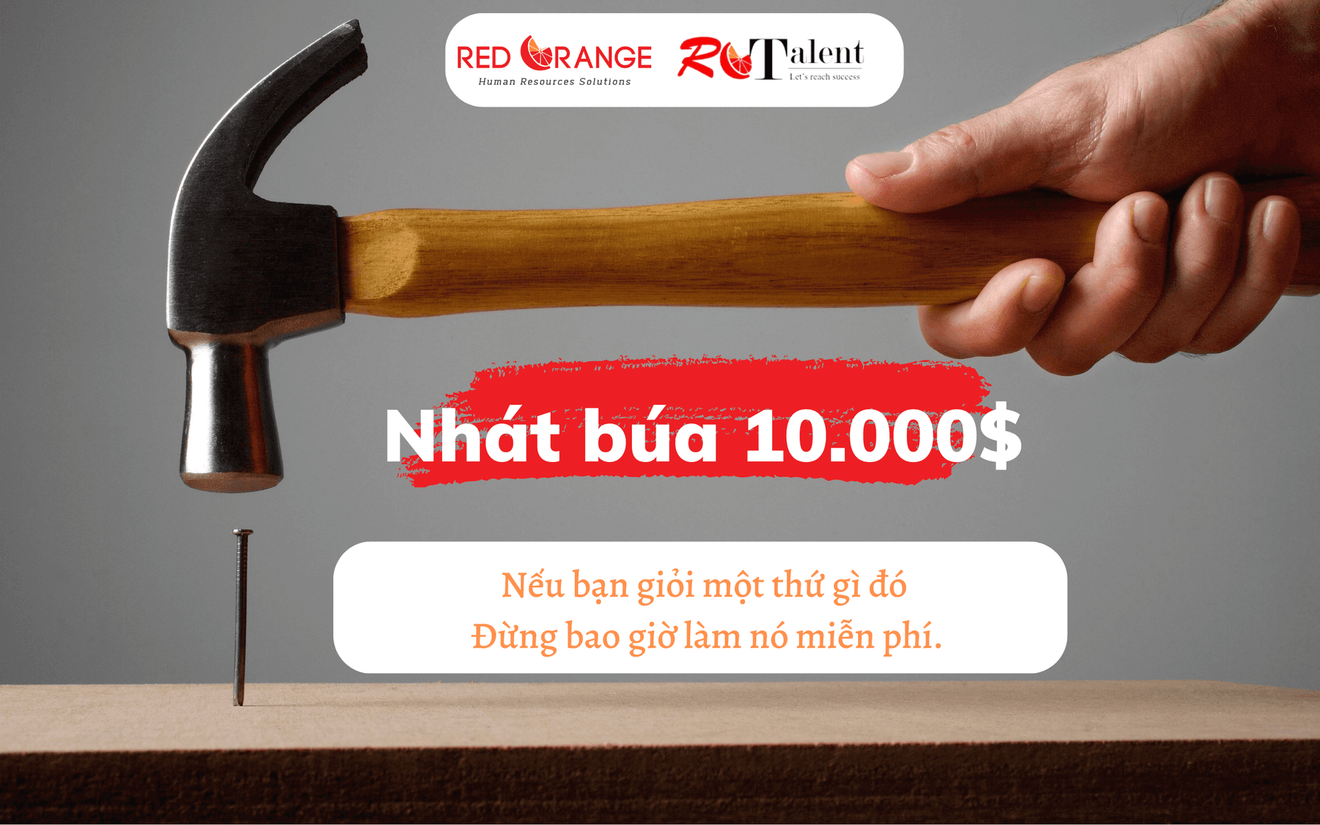 Nhát búa $10.000: Nếu bạn giỏi một thứ gì đó - Đừng bao giờ làm nó miễn phí