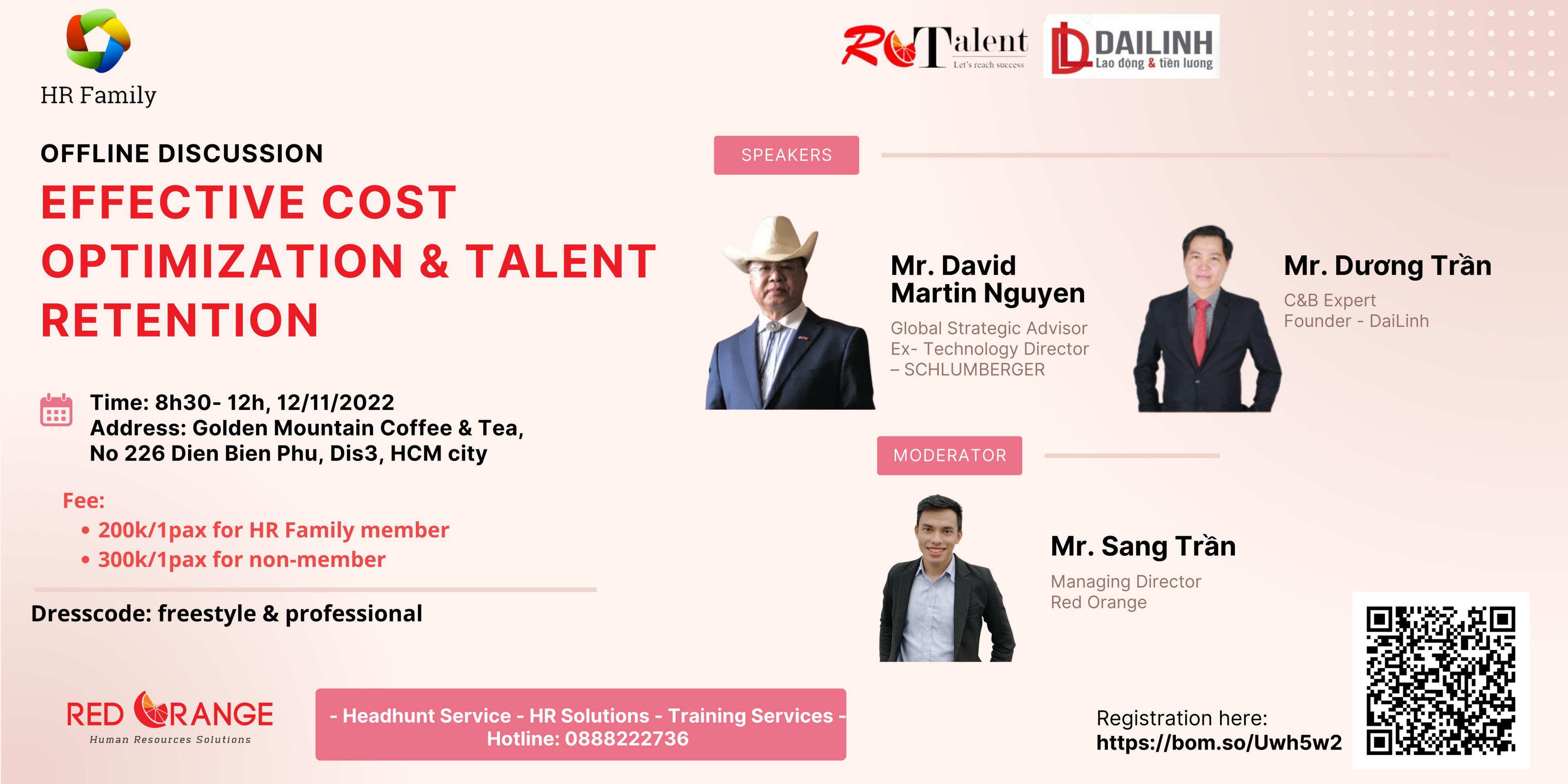 Offline Discussion 12/11: Effective Cost Optimization & Talent Retention