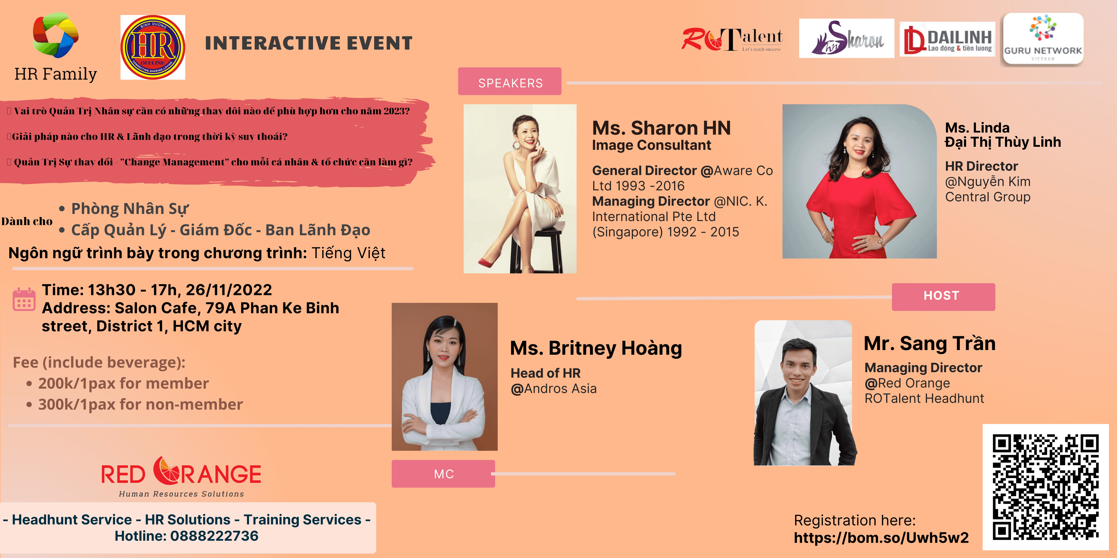 INTERACTIVE EVENT from HR Family - Red Orange