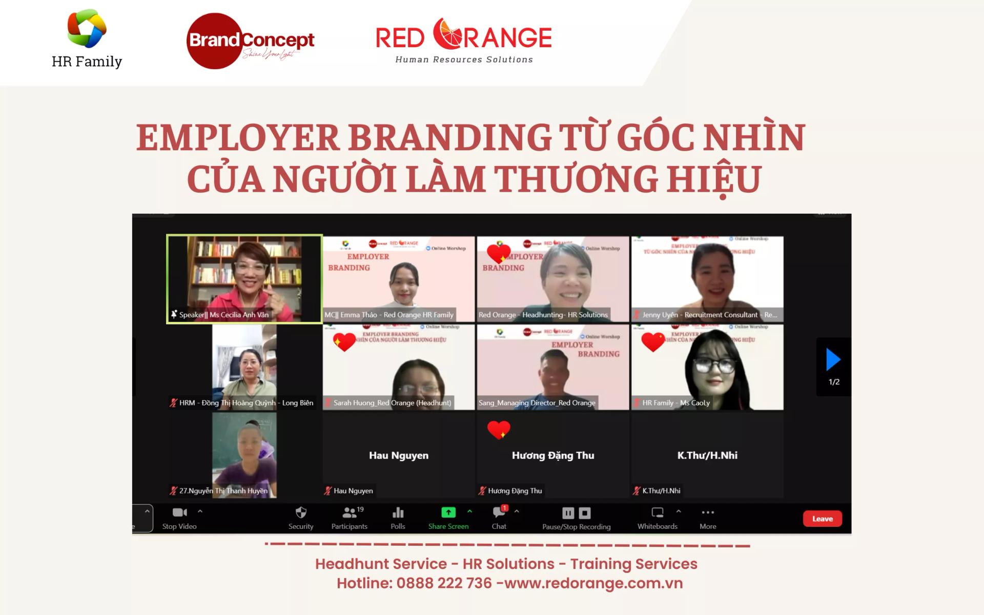 RECAP: ONLINE WORKSHOP 16/05 - EMPLOYER BRANDING TỪ GÓC NHÌN CỦA NGƯỜI LÀM THƯƠNG HIỆU