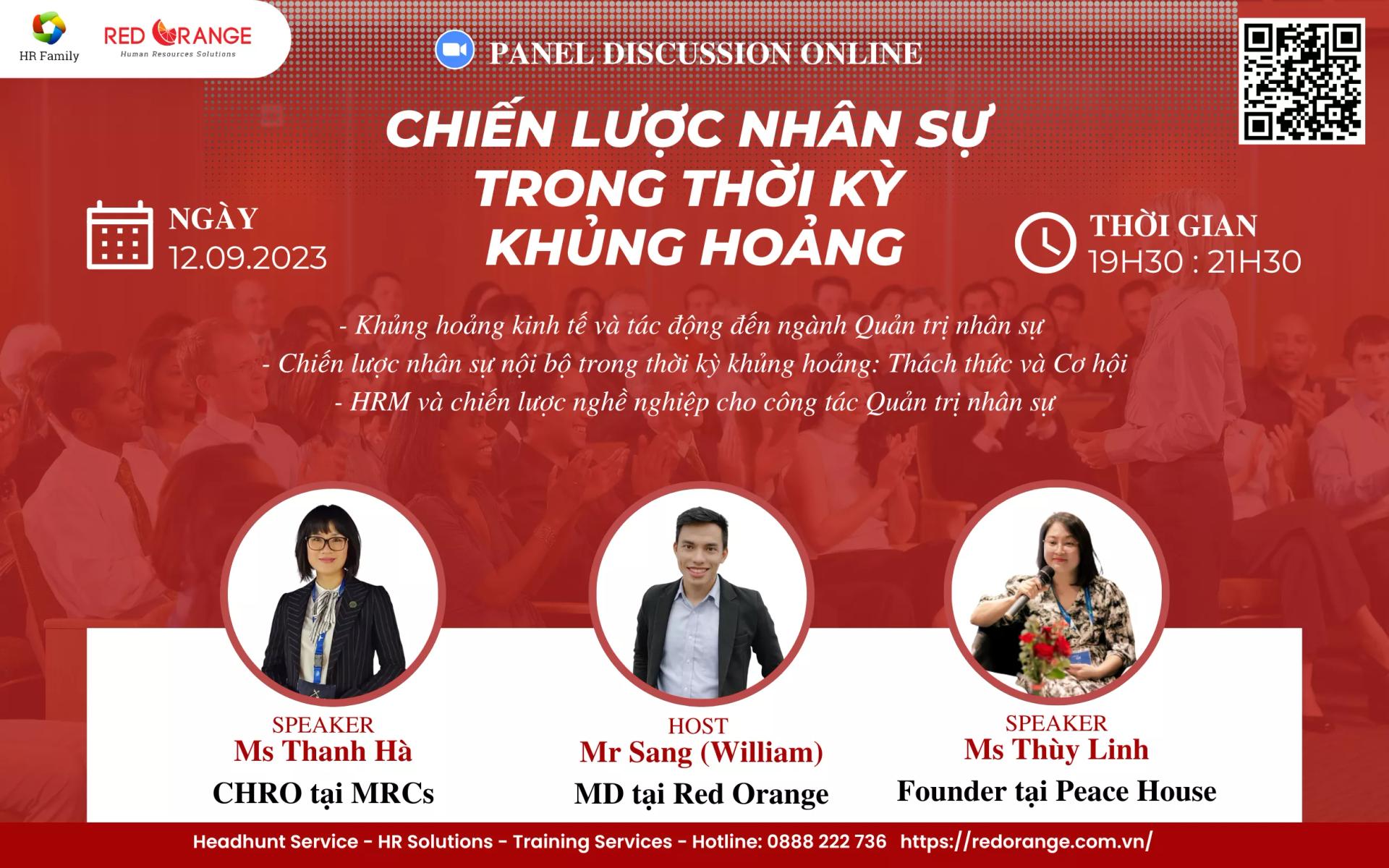 PANEL DISCUSSION 12/09/23: CHIẾN LƯỢC NHÂN SỰ TRONG THỜI KỲ KHỦNG HOẢNG 