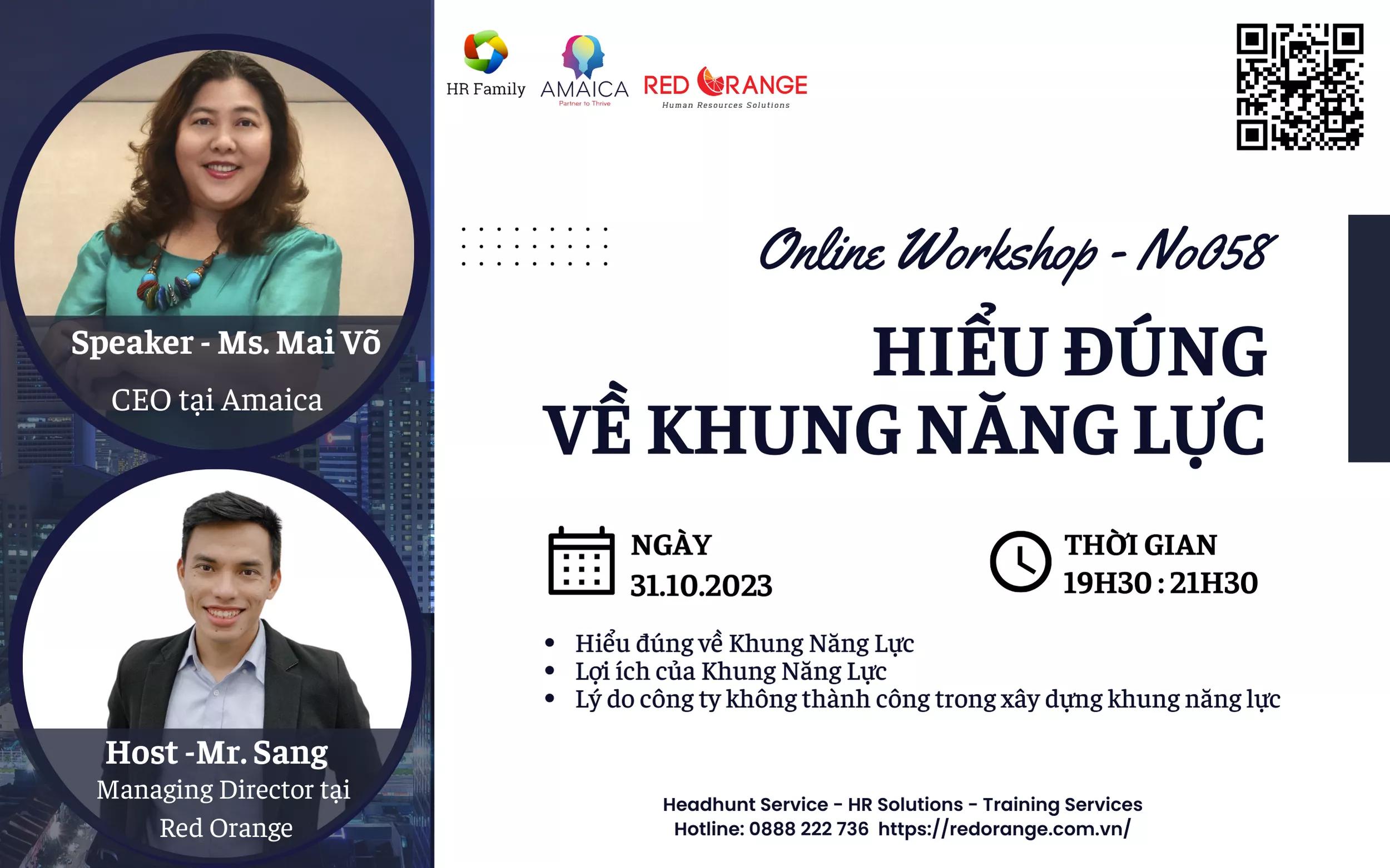 ONLINE WORKSHOP - HIỂU ĐÚNG VỀ KHUNG NĂNG LỰC COMPETENCY FRAMEWORK - 31/10
