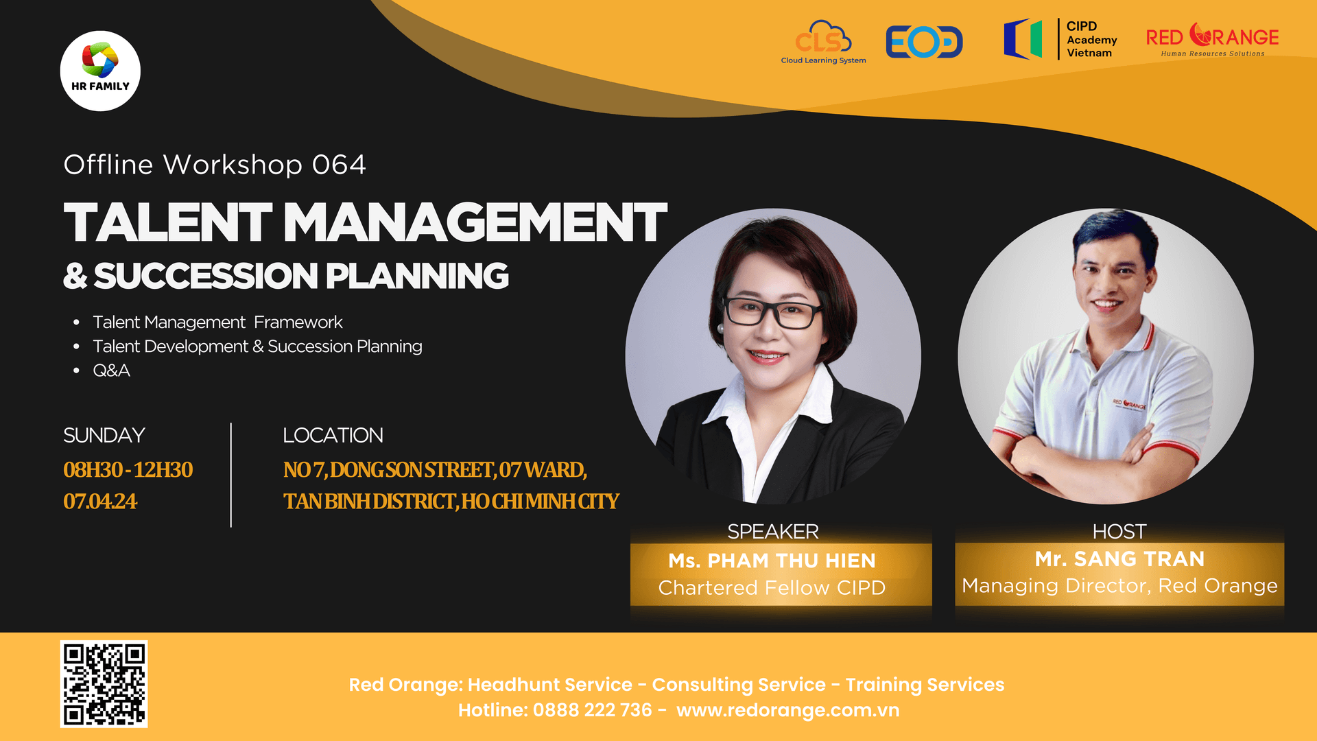 OFFLINE WORKSHOP 064: TALENT MANAGEMENT & SUCCESSION PLANNING - 07/04/24