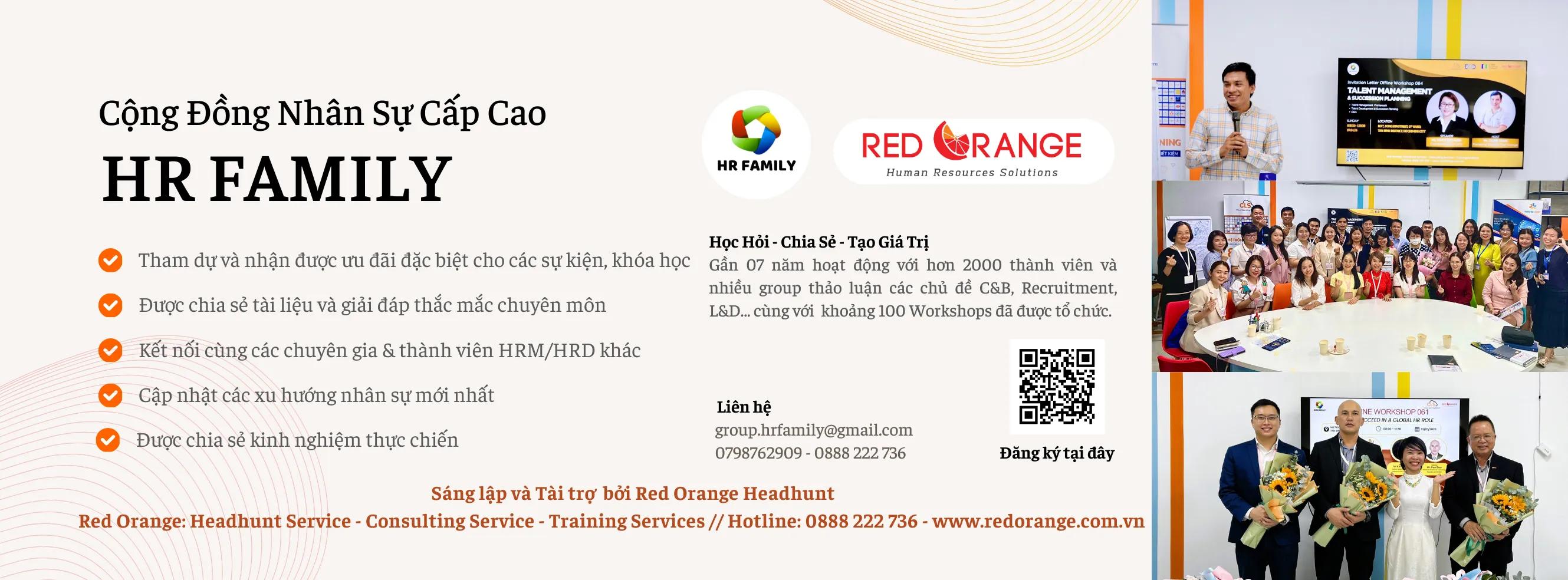 THÔNG TIN SINH HOẠT CỘNG ĐỒNG NHÂN SỰ CẤP CAO HR FAMILY