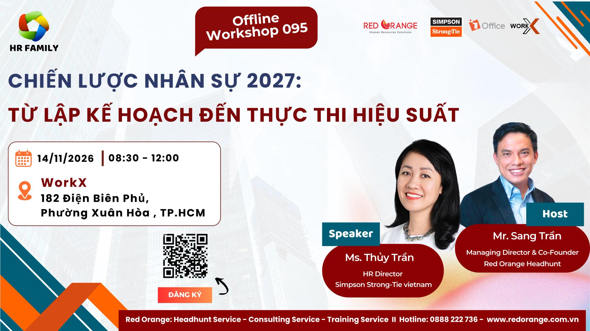 OFFLINE WORKSHOP #095:  HR STRATEGY 2027 - FROM PLANNING TO PERFORMANCE 