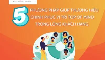 5 PHƯƠNG PHÁP GIÚP THƯƠNG HIỆU CHINH PHỤC VỊ TRÍ TOP OF MIND TRONG LÒNG KHÁCH HÀNG