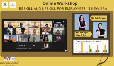 Trải Nghiệm Về Những Thuật Ngữ Mới Của Ngành HR Qua Online Workshop “Reskill And Upskill For Employees In New Era” - HR Family - Red Orange