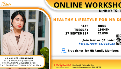 Online Workshop 27/09 Healthy Lifestyle for HR Dept - From HR Family 
