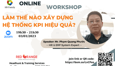 Online Workshop 03/01: Làm thế nào xây dựng hệ thống KPIs hiệu quả?