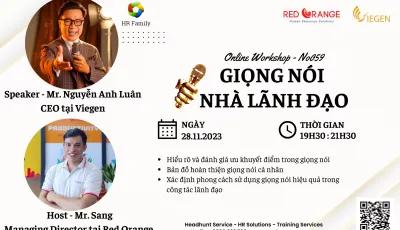 ONLINE WORKSHOP - GIỌNG NÓI NHÀ LÃNH ĐẠO - 28/11