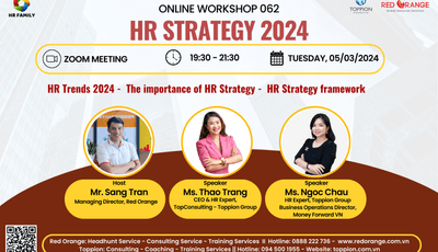 ONLINE WORKSHOP - SỐ 062: HR STRATEGY 2024 - 05/03