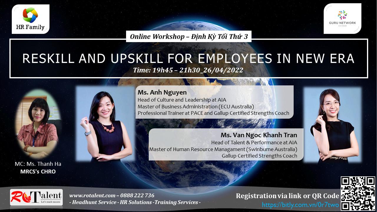 Online Workshop: Reskill and Upskill for Employees in New Era