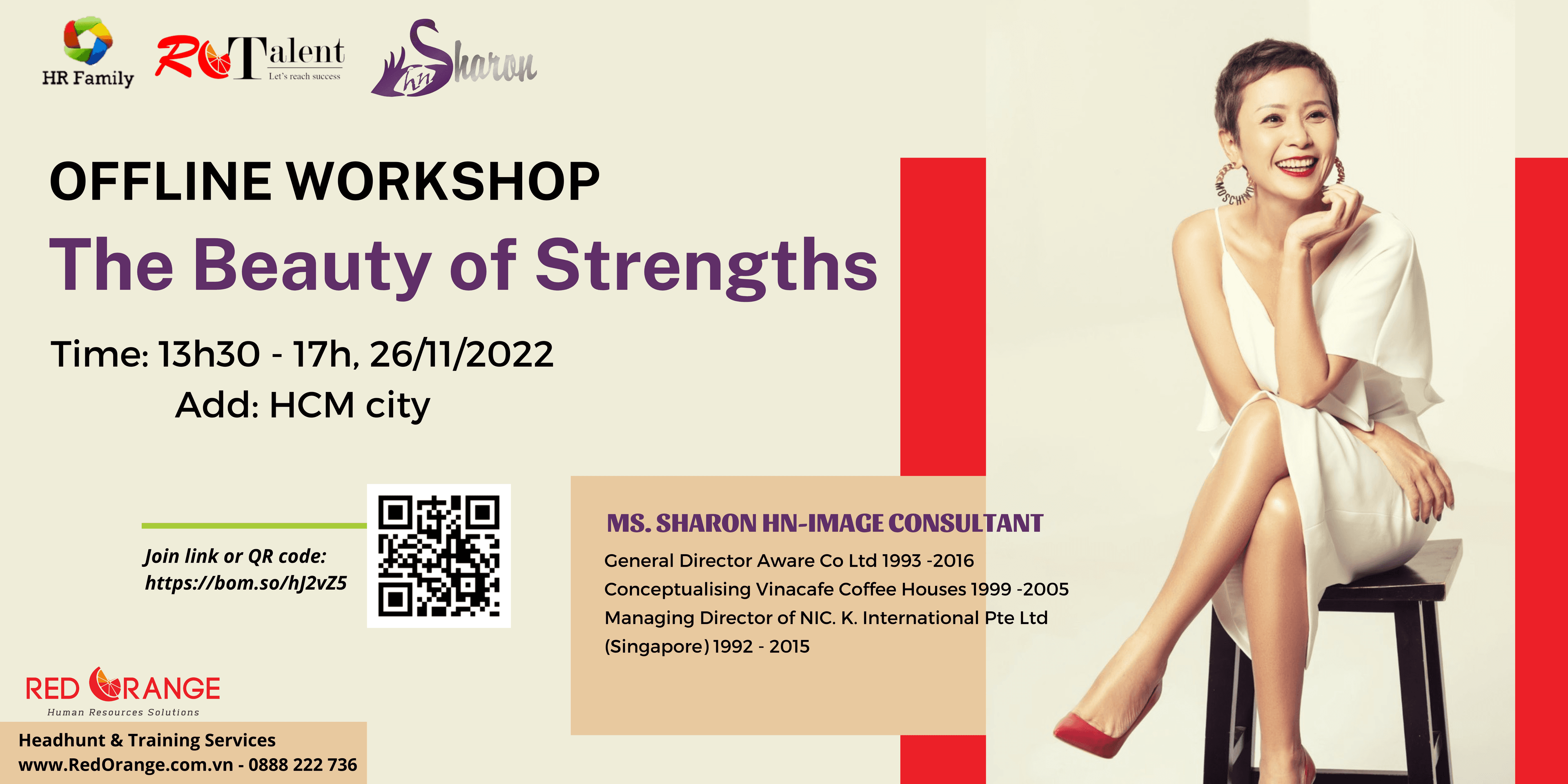Offline Workshop 26/11: The Beauty of Strengths - From Red Orange - HR Family 